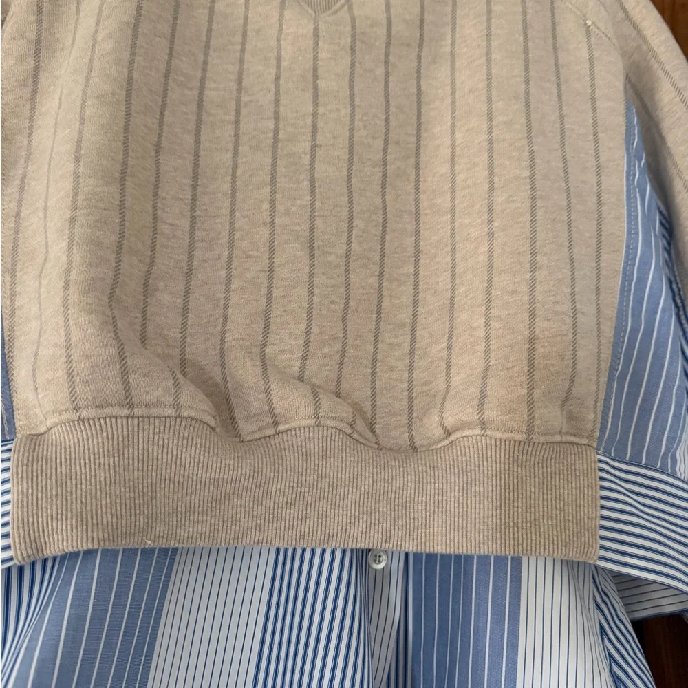 3.1 Phillip Lim Blue and White Striped Midi Shirt Dress - Picture 8 of 12